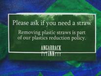 We are now using biodegradable and paper straws. Let's all do our share to cut back on using plastics in order to protect our en We are now using biodegradable and paper straws. Let's all do our share to cut back on using plastics in order to protect our en